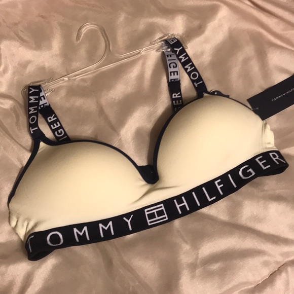 Tommy Hilfiger Other - Tommy Hilfiger White and Navy Blue Bra